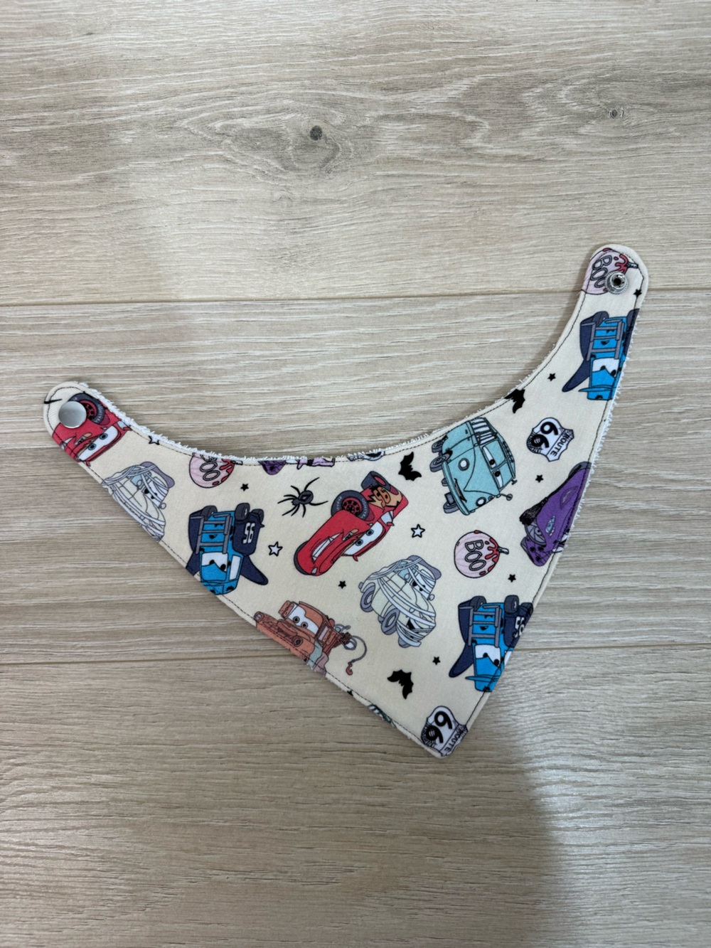 Remi Lyn & Co. Bamboo Halloween Cars Handmade Bandana Bib